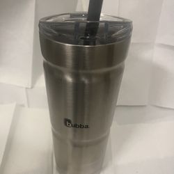 Flask - Stainless Steel, Large 24 Ounce “Bubba” Beverage Container. In Very Good Condition!