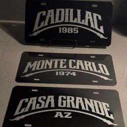 Laser Engraver Aluminum License Plates
