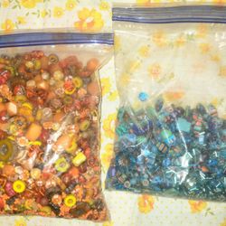 2 Bags Of Czech Glass Beads 