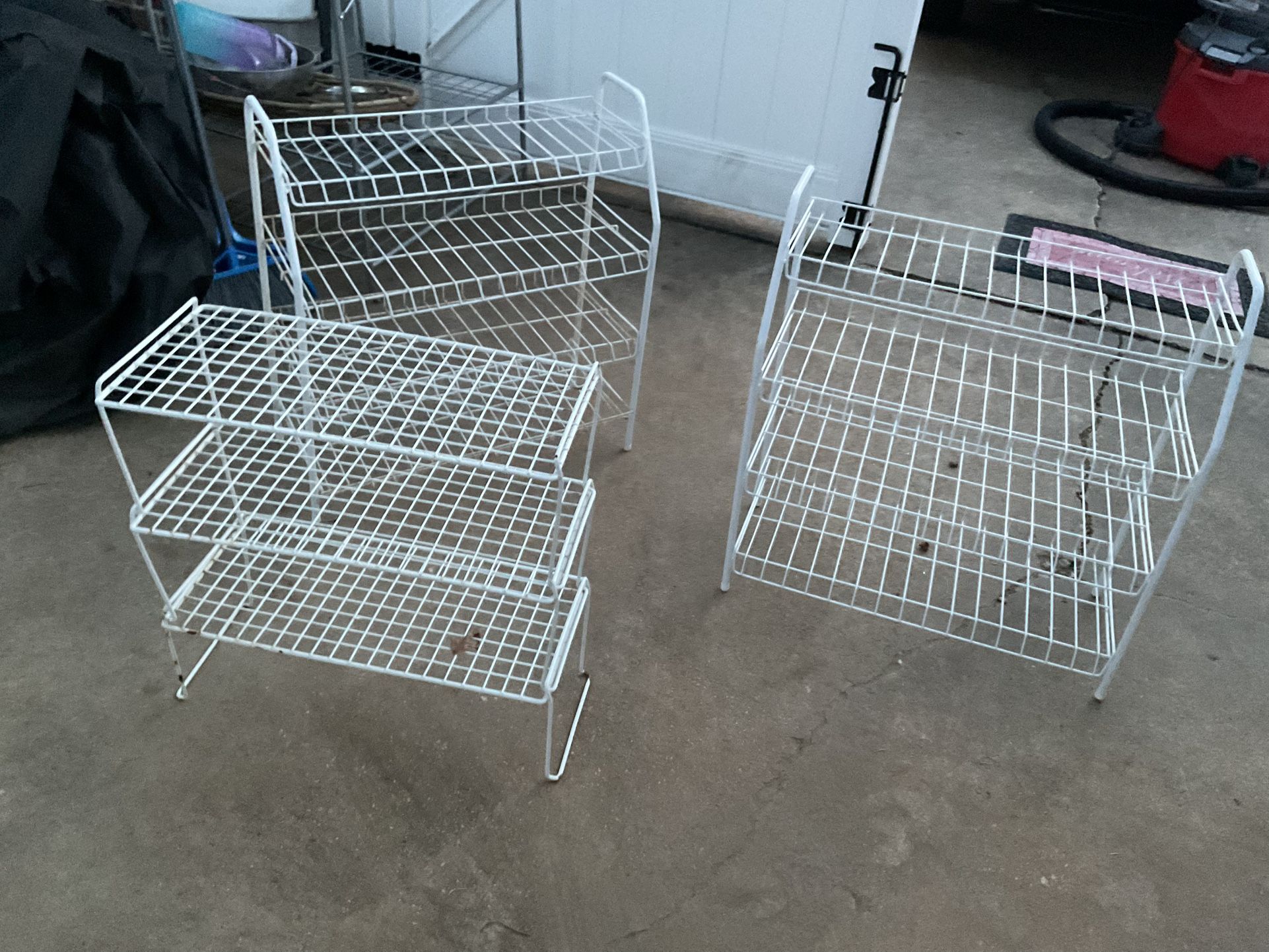 Three Shelves With Different Levels For Shoes, Kitchen’s Items And More (25” Long X 28” High X 11” Wide) (NO SHIPPING)