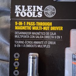  Klein 9 In 1 Pass-through Multi Nut Driver 