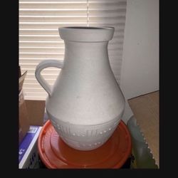 PITCHER POTTERY VASE HOME DECOR 14”TALL
