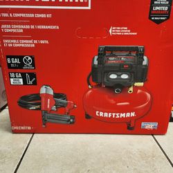 Craftsman 6-Gallons Portable 150 psi Pancake Air Compressor with Acessories