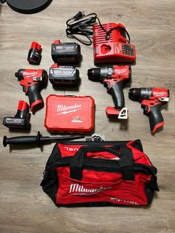 Milwaukee m18 and m12 fuel power tool combo kit
