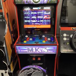 Arcade 1up Mortal Kombat 3 cab With Matching Stool