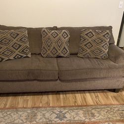 Couch With Matching Pillows Gently Used