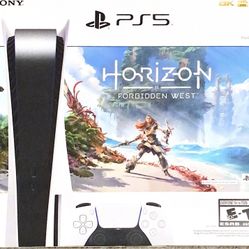 Sony PS5 Blu-Ray Edition Console Horizon Forbidden West Bundle White New Sealed