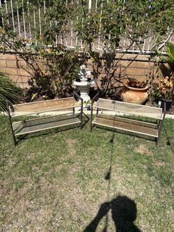 Set of 2 Metal Shoe Racks