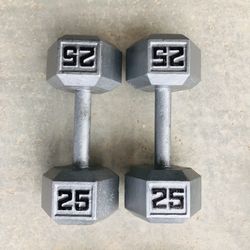 25 Lb Dumbbell Set 