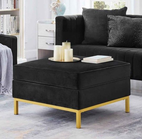 Brand New Velvet Ottoman