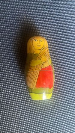 Vintage wooden Russian nesting doll