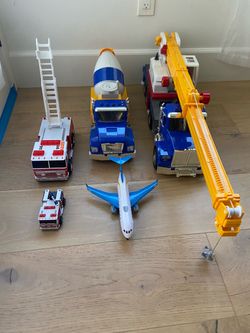 Driven trucks and toys lot