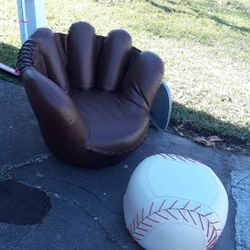Glove and baseball seat