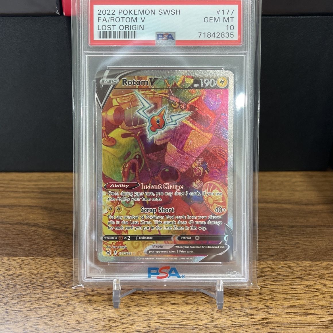 rotom v pokemon card Pokémon TCG - 177/96 - Full Alt Art Holo - PSA 10 for Sale in Hialeah, FL you may draw 3 cards Rotom V (Alternate Full Art)