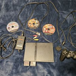 Black Sony Playstation 2 Slim package