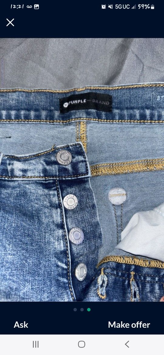 Purple Jeans Sz 29