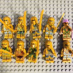 Gold Ninja Minifigures Army Build | New Custom Compatible LEGO Toys