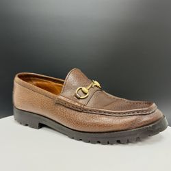 Gucci Brown Horsebit Lofers woman's 