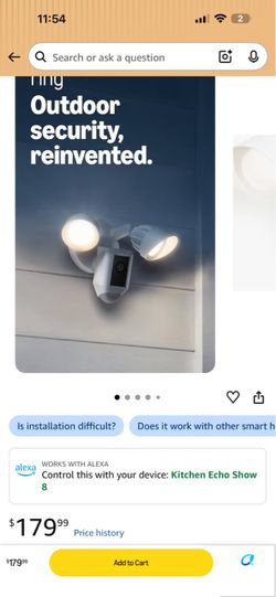 Ring Floodlight Cam Outdoor Security Camera