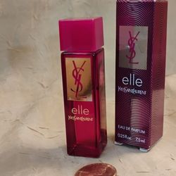 Vintage YVES SAINT LAURENT , ELLE  Women's Eau De Parfum Mini Splash