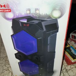 dual led light up bluetooth portable speaker