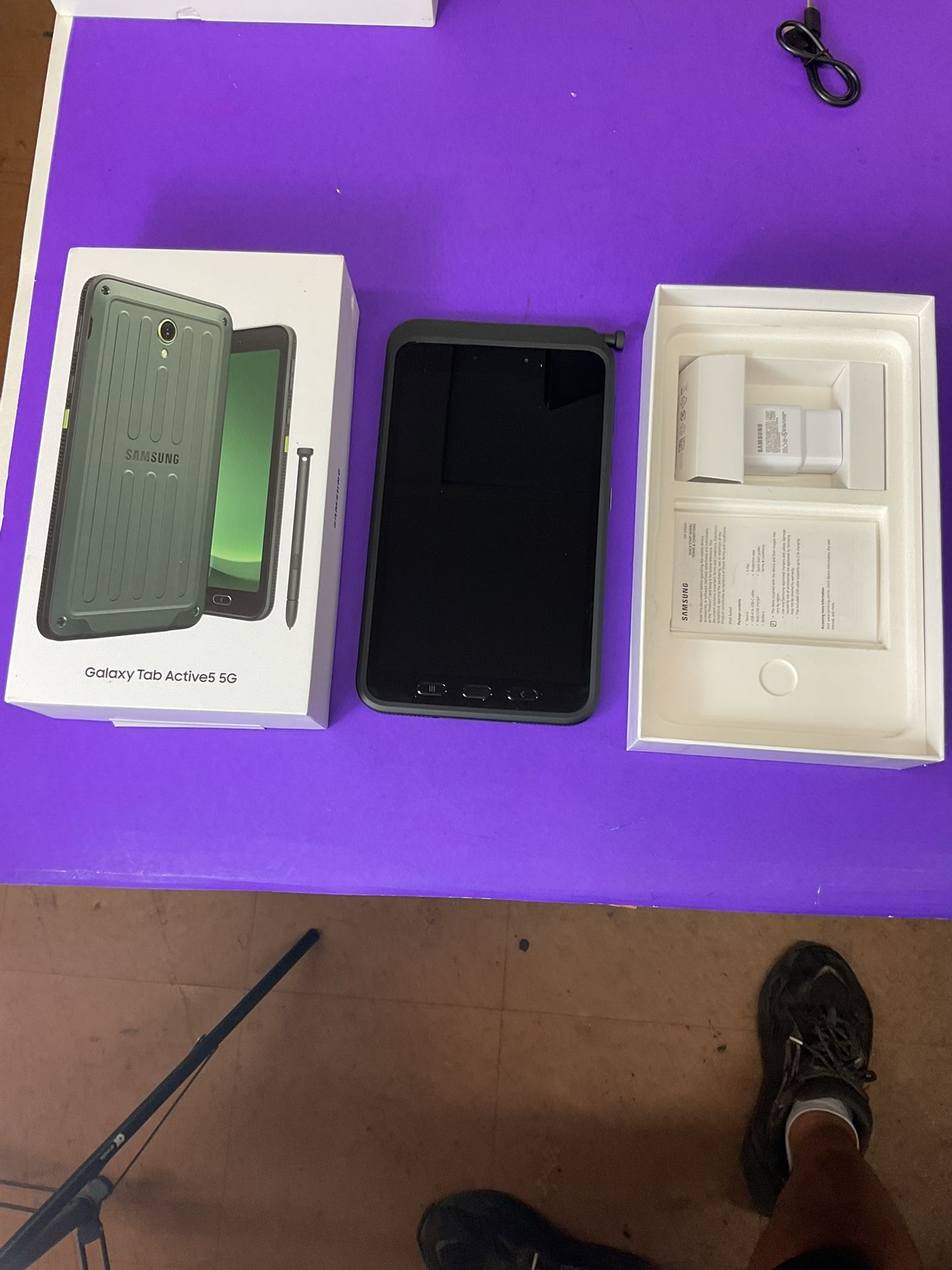 Samsung Galaxy Tab Active5 5G – 128GB – Rugged Tablet + S Pen & Charger