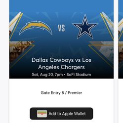 Dallas Cowboys At LA Chargers Pre-season