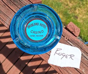 VINTAGE OVERLAND RENO HOTEL CASINO ASHTRAY NEW NEVER USED