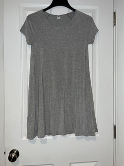 Old Navy small heather gray short sleeve  A-line swing dress. 