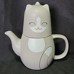 Super Cute Kitty Cat Teapot Set