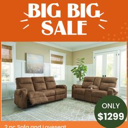 2 Pc Sofa And Loveseat 