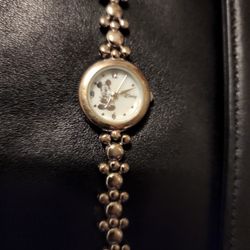 Disney Silver Tone 1990's Wrist Watch 