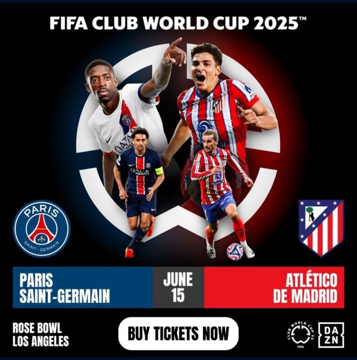 2 Tickets PSG vs Atlético de Madrid – $108 Each