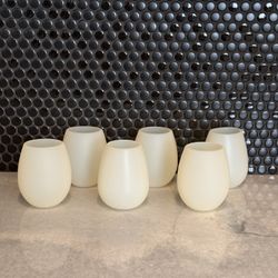 Silicone Wine Glasses — Set of 6