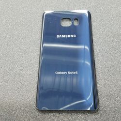 Samsung Galaxy Note 5 Blue Battery Back Glass Cover