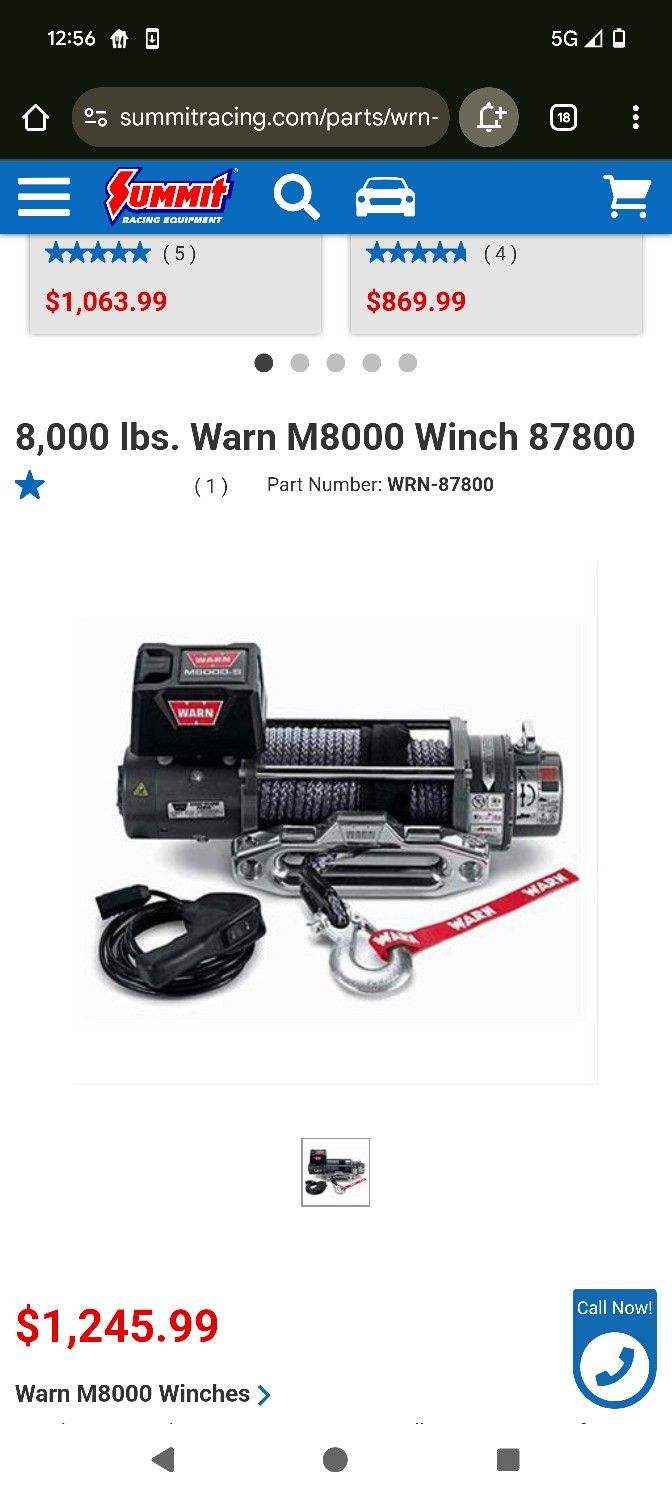 Warn m8000 winch