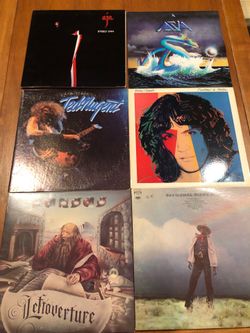 Vintage classic rock vinyl album record bundle