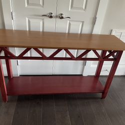 Ethan Allen Wood Console Table 