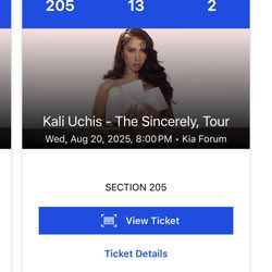 Kali Uchis tickets Los Angeles 