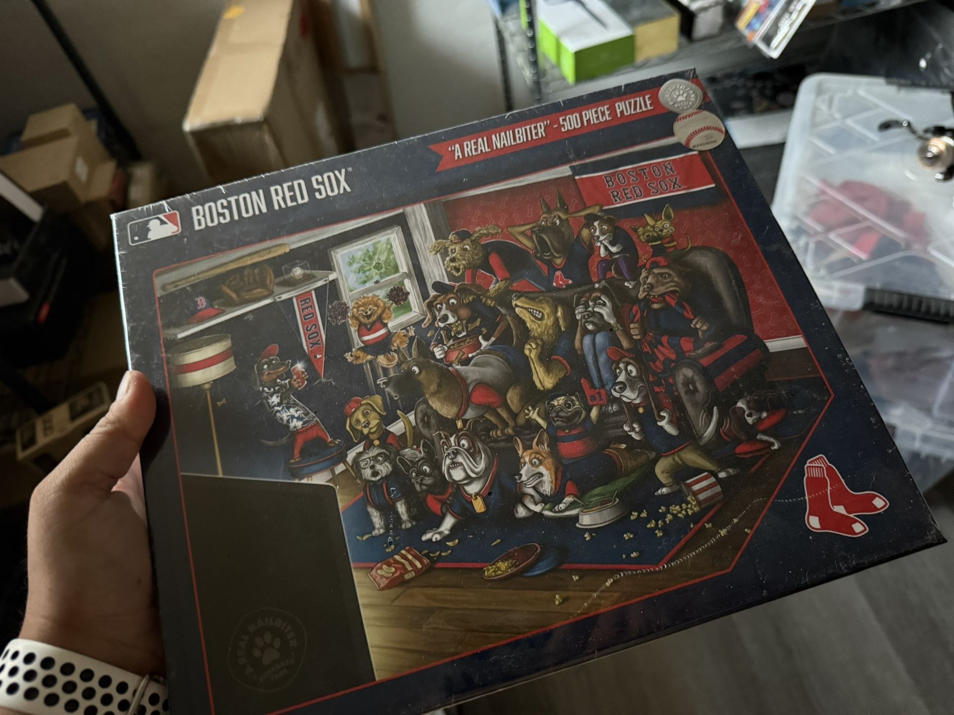 Boston Red Sox Dog Puzzle