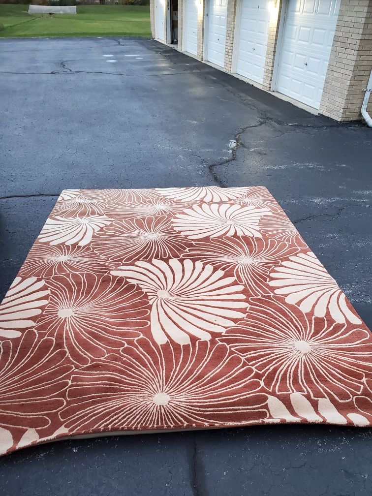 Large heavy decorative carpet