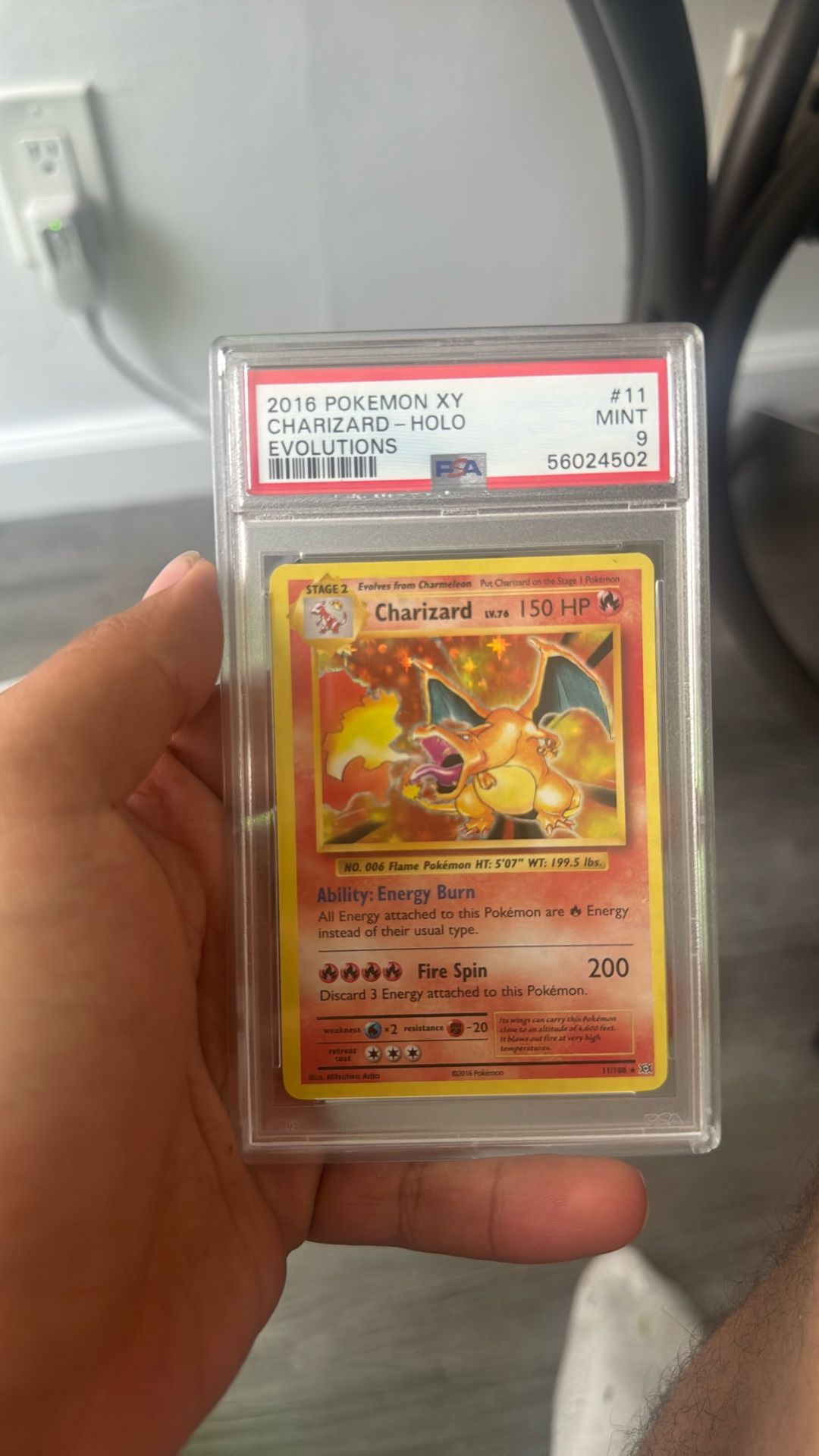 Charizard Evolutions PSA 9