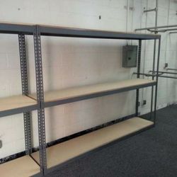 Shelving 96 in W x 18 D Boltless Warehouse & Garage Racking