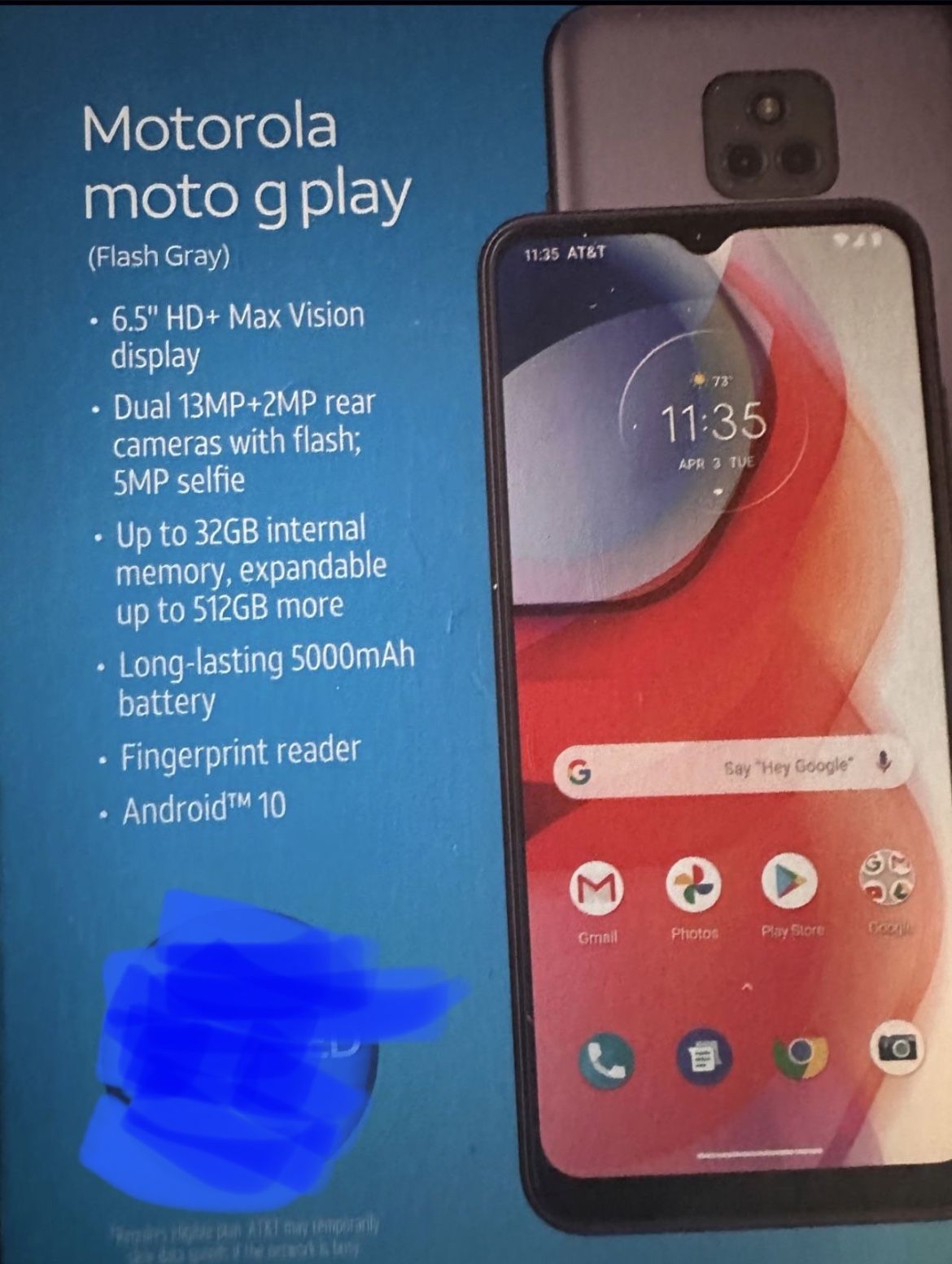 Motorola moto g play 32GB AT&T H2O Cricket BRAND NEW