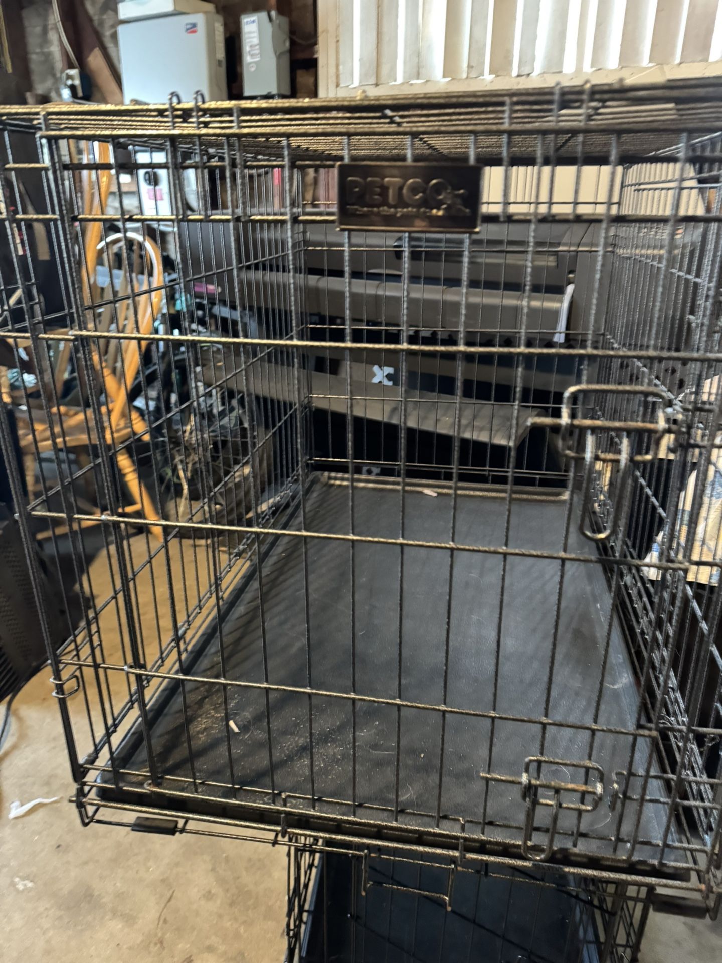 Large Wire Dog Crate With 2 Doors