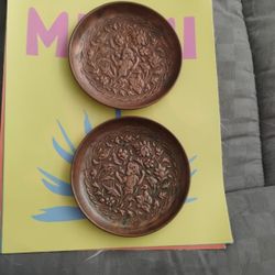 Copper Hand Made Small Plates 