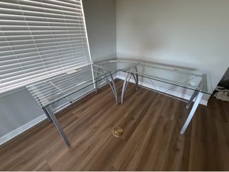 Glass desk