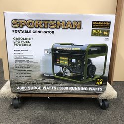 Sportsman 4000W Recoil Start Dual Fuel Gasoline Propane Portable Generator *NEW!
