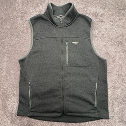 LLBean Beans Sweater Fleece Vest NWT Mens XL Regular Shadow Green 505974 New