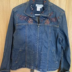 Vintage Coldwater Y2K Creek Women’s Size M Embroidered Denim Jacket